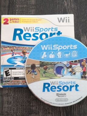 Wii Sports & Wii Sports Resort 2 In 1 Disc